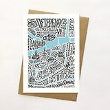 Открытка, Карта “Говори как Петербуржец” (белая) 14,8*10,5см, с конвертом из крафт-бумаги