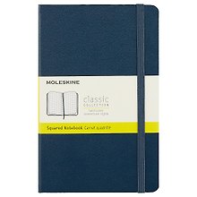 Записная книжка Moleskin Classic Medium, синяя, 120 листов, А5+