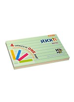 Блок бумаги 76*127мм самоклеящийся Magic пастель 4цв, 100л, Hopax