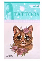 Тату Cute cats, 9,5*6,5 (микс)(орр)