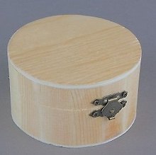 Шкатулка простая круглая (466550) (64А-29520) (9,2х9,2х5,2)