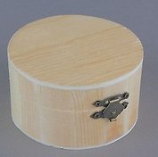 Шкатулка простая круглая (466550) (64А-29520) (9,2х9,2х5,2)