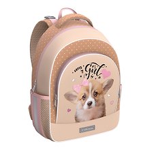 Рюкзак "Corgi Puppy" 1отд., 39*28*14см 3 кармана, 520 гр, грудн. перемычка, эргоном.спинка, Erich Krause
