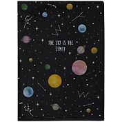 Папка-уголок "The sky is the limit", черный, пластик 0,18мм