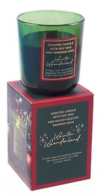 Ароматизированная свеча в стакане  Зимняя страна чудес с крышкой  (Winter Wonderland) (150г)