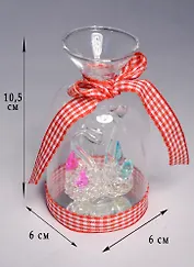 Бутылочка стекло Два лебедя (10,5 см) (742746)