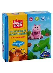 Воздушный пластилин ДобрБобр Застывающий (4 цв.) НВП04