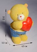 Медвежонок с сердечком полистоун (11 см) (431150) - 0