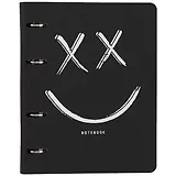 Тетрадь на кольцах в клетку Listoff, "Black style. 3", 120 листов