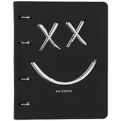 Тетрадь на кольцах в клетку Listoff, "Black style. 3", 120 листов