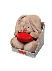 Мягкая игрушка Зайка Ми с сердечком (18 см) (SidS-011)