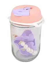 Бутылка с ремешком Ho-Ho (стекло) (400мл)