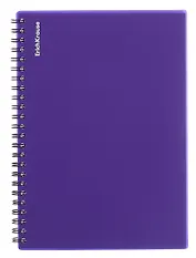 Тетрадь 80 листов, клетка, "Reef" спираль, индиго, Erich Krause