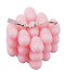 Свеча ароматическая Bubble Сердечки (розовая) (6х6) (ПВХ бокс) (12-9314B-4) - 1
