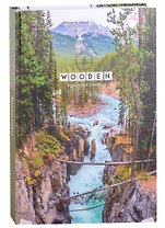 Книга для записей А4 200л кл. "УЩЕЛЬЕ В ЛЕСУ" 7БЦ, глянц.ламинация
