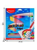 Карандаши цветные с ластиком «Color'Peps Oops», Maped, 24 цвета - 1