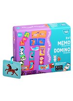 Настольные игры. Мемо Домино. Забавные животные. 2 в 1