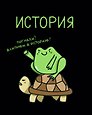 Тетрадь 48 листов в клетку "Жабка. История"