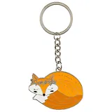 Брелок My lucky charm Лисичка спящая (металл) (12-7150-Z1807)