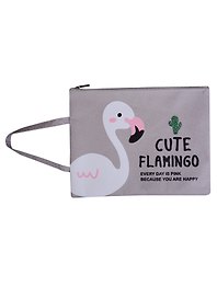 Папка для тетрадей «Cute Flamingo» А5, ткань, на молнии, AnAn