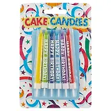 Набор свечей для торта (6шт) (8см)