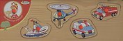Рамка-вкладыш деревян. Спасательный транспорт (TRPT-8) (156003) (29х10) (Играем вместе)