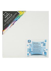 Холст на подрамнике 3D 30*30 среднезернистый, 100% хлопок, 380г/м2, Малевичъ