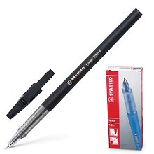 Шариковая ручка чёрная, Liner, Stabilo