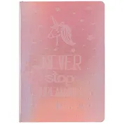 Книга для записей в линейку «Dreaming», розовый, B6, 80 листов + 48 наклеек