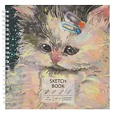 Скетчбук "Сладкая булочка", 195*195, 40 листов