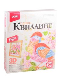 Набор для творчества LORI Квиллинг. Панно "Райская птица" Квл-024