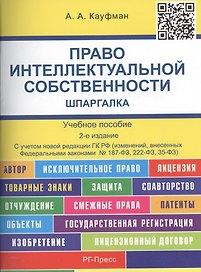 Право интеллектуальной собственности. Шпаргалка: учебное пособие.