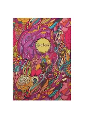 Книга для записей А5 120л кл. "Танец цветов/Сказочные узоры" 7БЦ, мат.лам., тисн.гологр.фольгой, Listoff