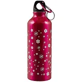 Бутылка с карабином Цветы (металл) (500 мл) (12-16107-А1)