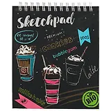 Скетчбук А6 60л "Чкоктейльная вечеринка" белый офсет, 80г/м2, тв.обложка, гребень