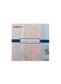 Бумага для скрапбукинга «Мамины Сокровища», 24 листа, 15х15 см, 190 г/м2