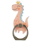 Держатель-кольцо для телефона Динозаврик с короной (металл) (коробка) (12-17754-210601)