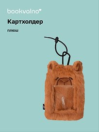 Чехол для карточек (картхолдер) Капибара (карабин) (плюш) (9х15) (12-Dongjin-D6)