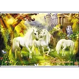 Альбом для рисования 40л А4 "Чудесные единороги" мел.картон, металлик, глян.лак, Unnika