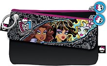 Косметичка 02шт "Monster High" 6*21см малая, 12*21см большая, Академия Групп