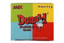 Жевательная резинка Donald (тутти-фрутти) (блок 10шт)