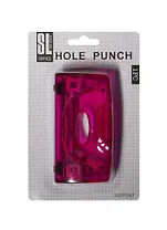 Дырокол 20 листов пластик, ассорти, блистер