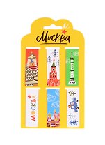 Магнитные закладки "Москва. Звезда", 6 штук