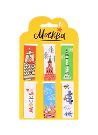 Магнитные закладки "Москва. Звезда", 6 штук