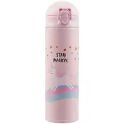 Термос Единорог и радуга, металл, 380мл, в ассортименте