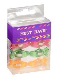 Зажимы для бумаг «Рыбки» Must Have!, 8 штук, цветные