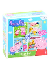 Пазл Свинка Пеппа. Пеппа и спорт Набор.4в1.4-6-9-12эл..05841