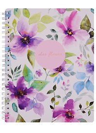 Тетрадь общая «Fleurs», 80 листов в клетку, А5 - Be Smart