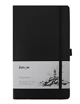 Скетчбук 13*21 80л "Schiller" черный, 140г/м2 слоновая кость, тв.обл., Schiller