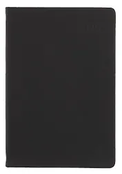 Ежедневник дат. 2025г. А5 176л "Paragraph" черный, 7Б, тв.переплет, иск.кожа, покрытие Soft Touch, термотиснение, тонир.блок, скругл.углы, вырубка, ляссе, инд.уп